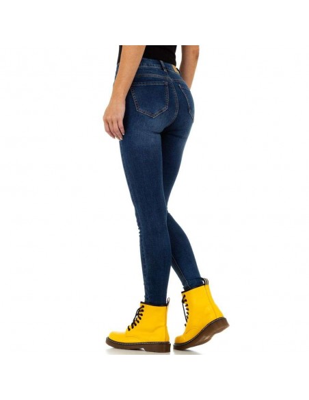 Women's dark blue skinny jeans