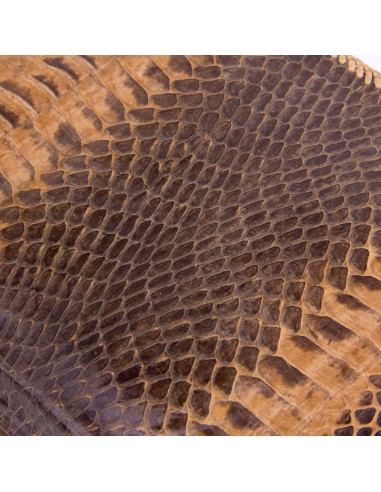 Sac allongé en peau de serpent zoom peau