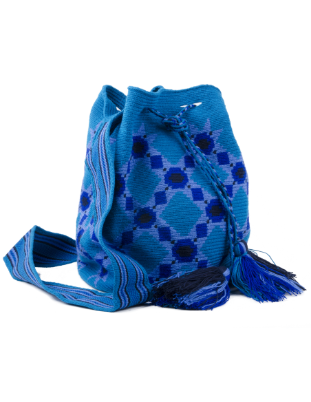 Sac Mochila Wayuu - bleu