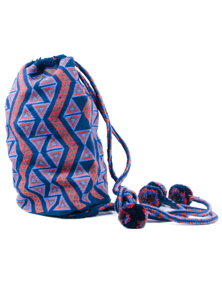Sac à dos Mochila Wayuu - bleu et orange