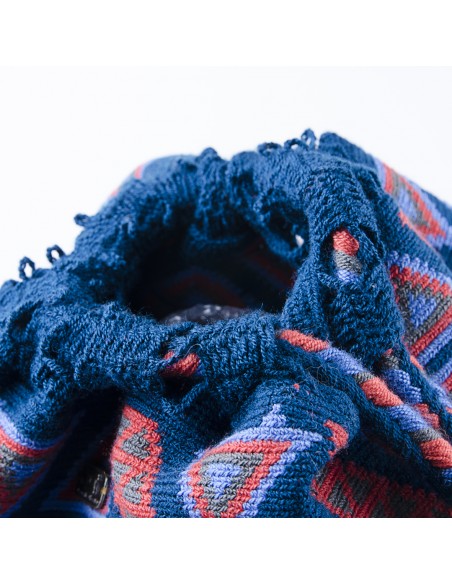 Sac à dos Mochila Wayuu - bleu et orange