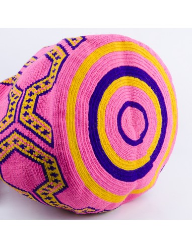 Mochila Wayuu Rugzak - roze en oranje