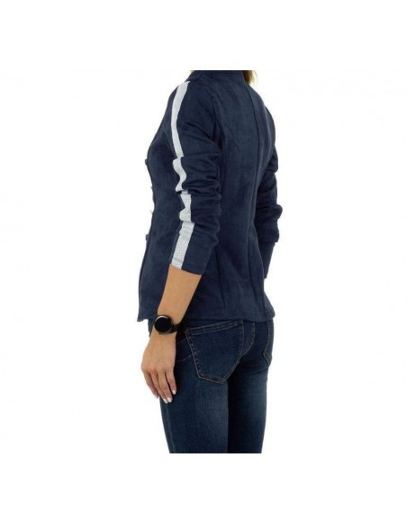 Blazer bleu lignes blanches