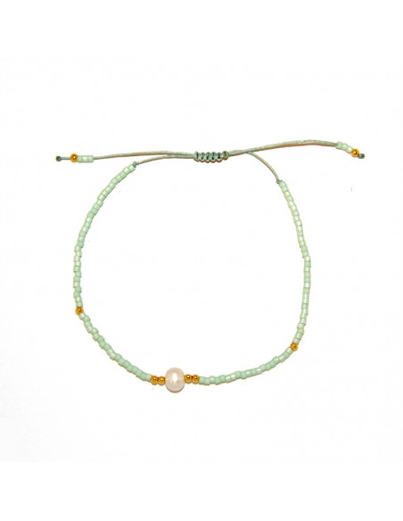 Einfarbiges Perlmuttarmband