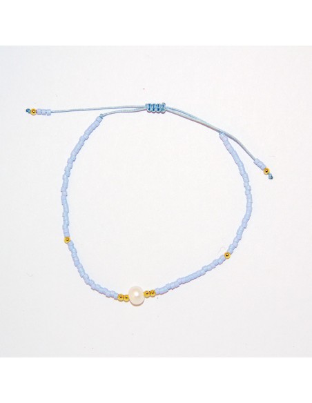 Einfarbiges Perlmuttarmband