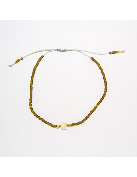 Zweifarbiges Perlmuttarmband