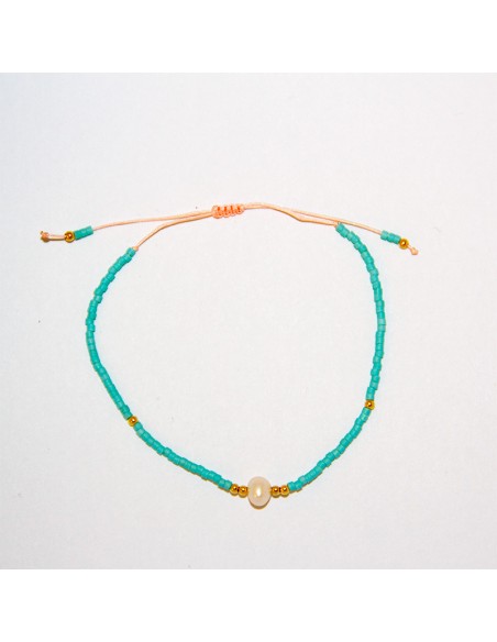 Tweekleurige parelmoeren armband