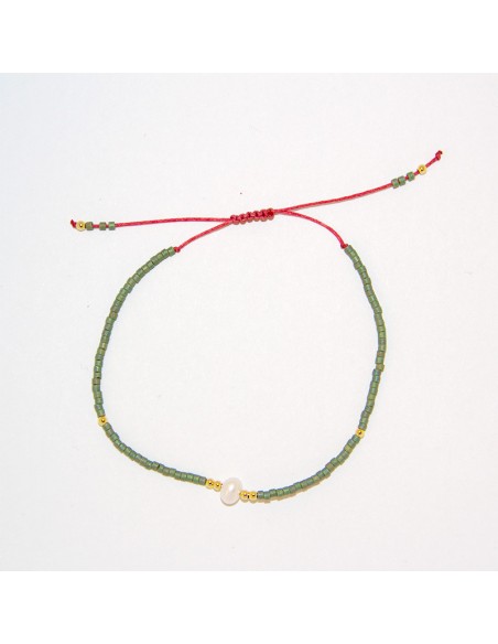 Zweifarbiges Perlmuttarmband