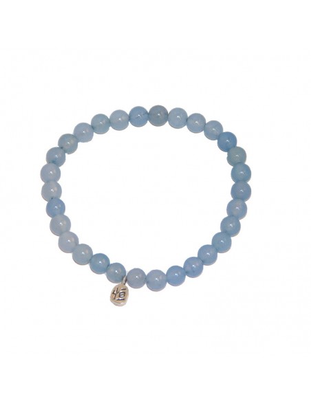 Armband aus naturblauer Jade