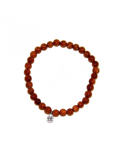 Gold stone beads bracelet