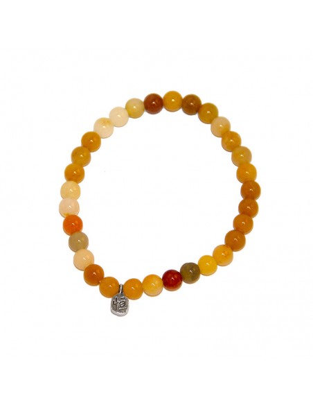 Bracelet en jade jaune naturel