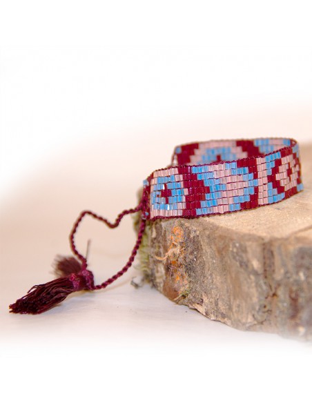 Miyuki Perlen Armband - Diamanten und Quasten