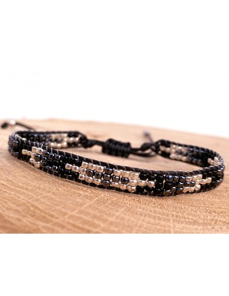 Bracelet Miyuki motif croix