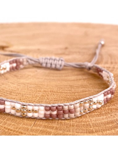 Feines Miyuki Perlen Armband mit Kreuzmuster