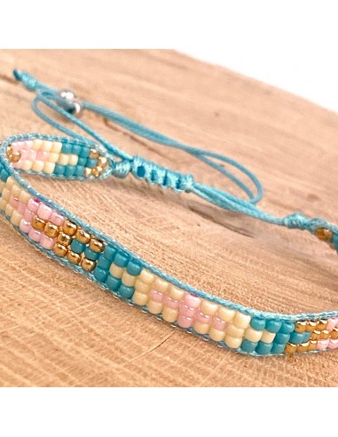 Feines Miyuki Perlen Armband mit Kreuzmuster