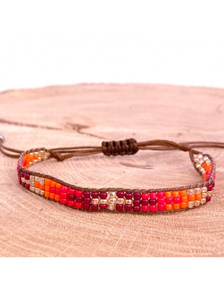 Miyuki fine beads bracelet cross pattern