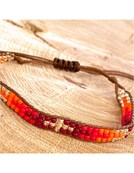 Miyuki fine beads bracelet cross pattern