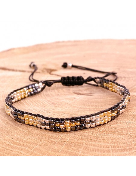 Bracelet Miyuki motif croix