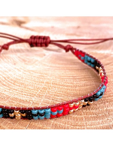 Fijne Miyuki kralen armband met kruis patroon