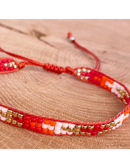 Miyuki fine beads bracelet cross pattern