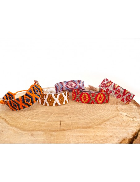 Miyuki Perlen Armband - Diamanten und Quasten