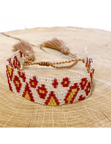 Miyuki Perlen Armband - Diamanten und Quasten