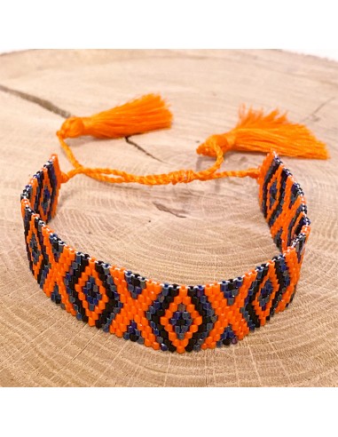 Miyuki Perlen Armband - Diamanten und Quasten