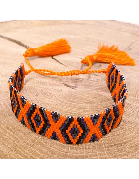 Miyuki kralen armband - diamanten en kwastjes