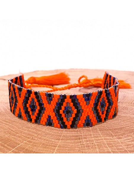 Miyuki kralen armband - diamanten en kwastjes