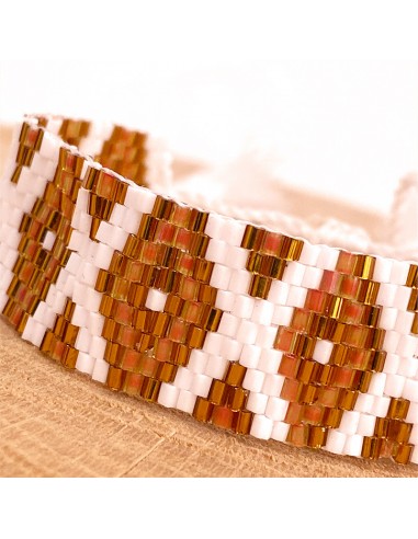 Miyuki Perlen Armband - Diamanten und Quasten