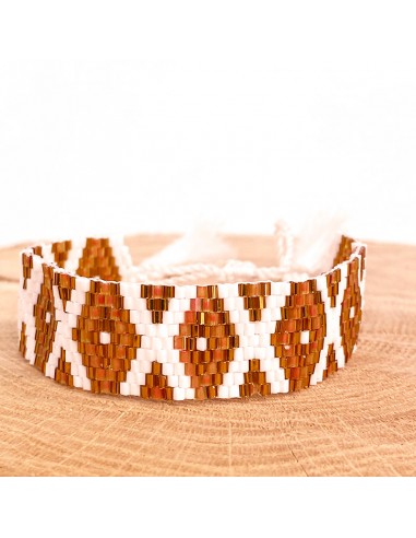 Miyuki kralen armband - diamanten en kwastjes