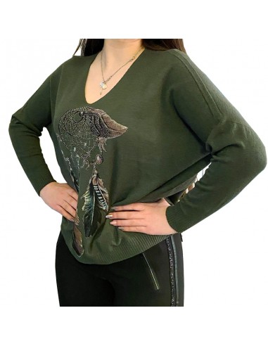 Pull ample manches longues attrape-rêve