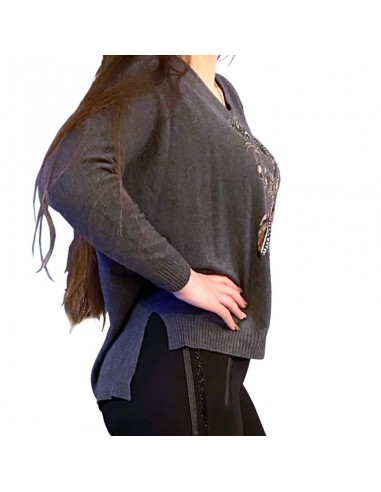 Loose-fitting sweater with long sleeves dream-catcher