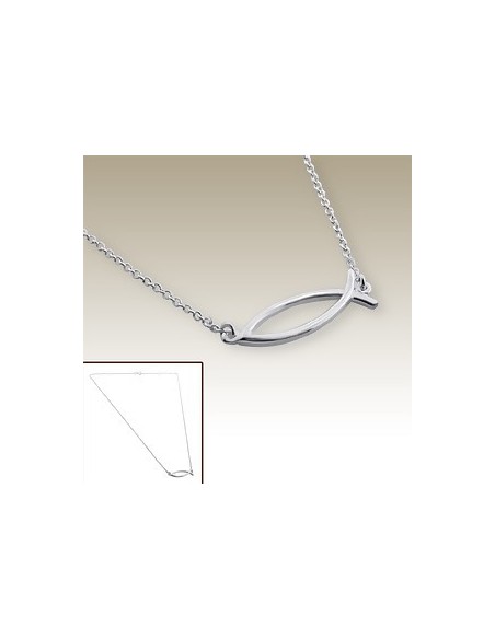 Collier poisson signe religieux - Argent 925