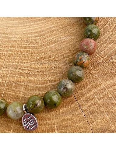 Bracelet en Unakite - pierre de l'introspection