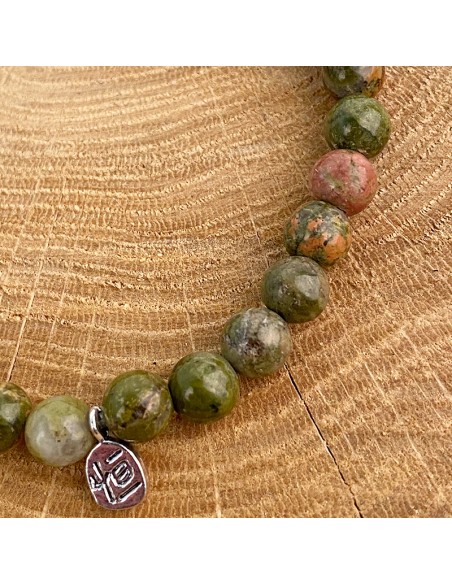 Unakite bracelet - stone of introspection