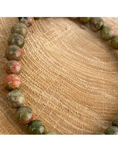 Bracelet en Unakite - pierre de l'introspection
