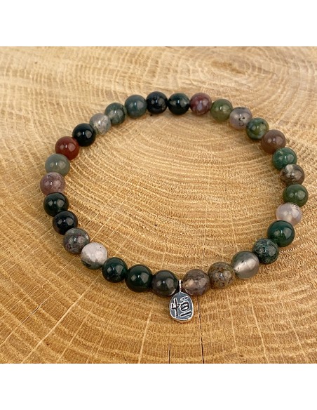 Indiase Agaat armband - steen van moed