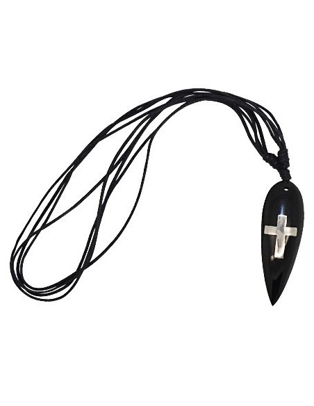 Necklace surfboard inlaid cross