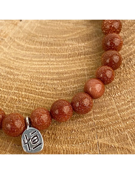 Gold Stone bracelet - stone of joy