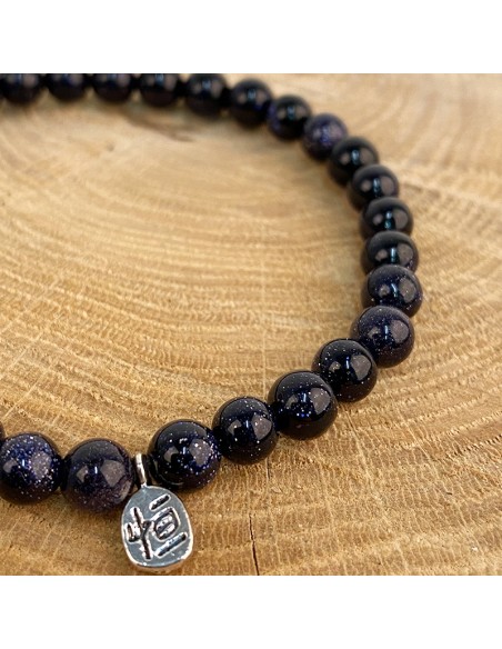 Armband in Blue Sand - steen van creativiteit