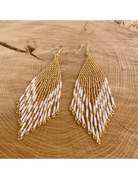 Diamond pearl earrings