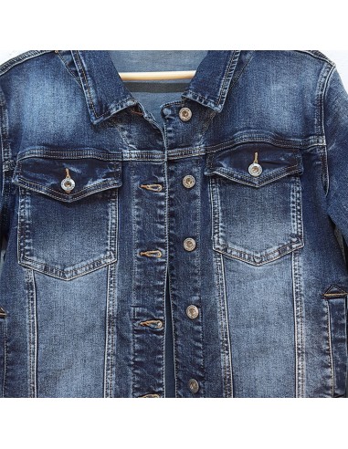Jeansjacke mit Pattentaschen