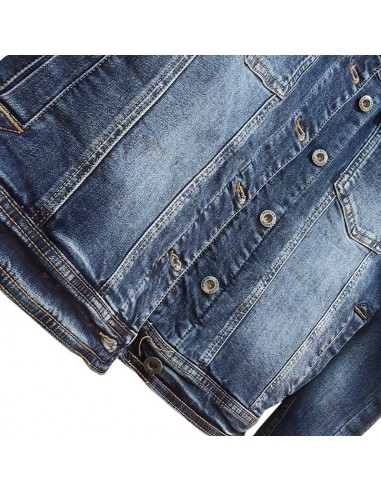 Jeansjacke mit Pattentaschen