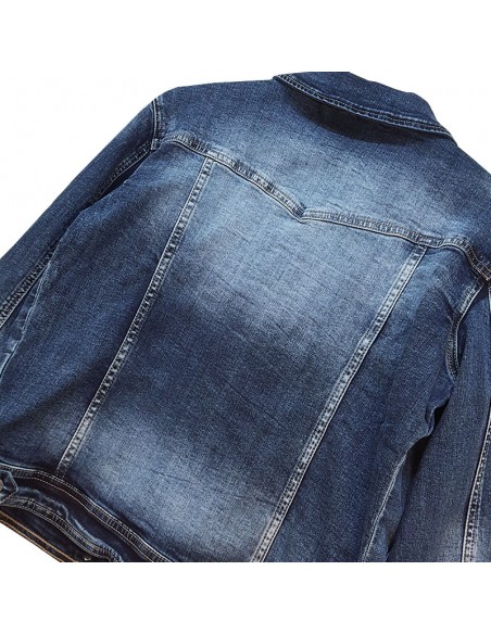 Jeansjacke mit Pattentaschen