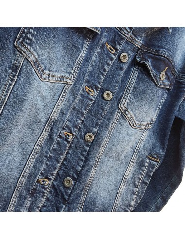 Blouson en jeans avec poches à rabats