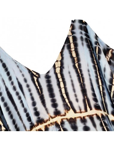 Hemelsblauwe lange jurk caftan stijl boho