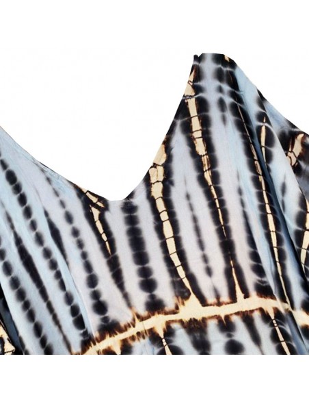 Himmelblau langes Kleid Kaftan Stil Boho