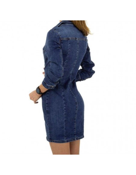 Long denim dress