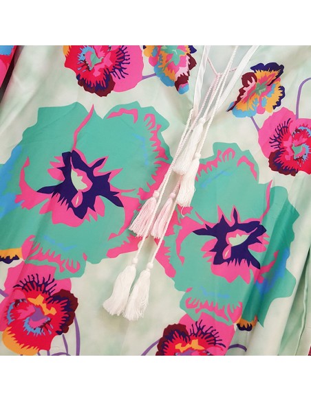 Flowery Boho dress - Pansies